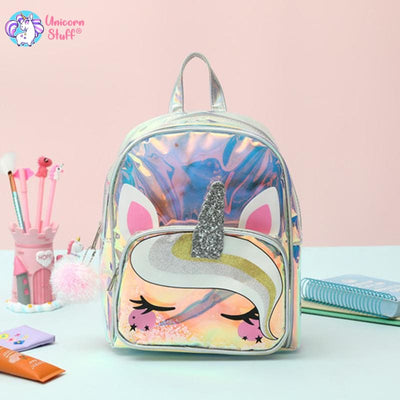 Clear unicorn backpack