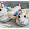 crochet unicorn slippers pattern
