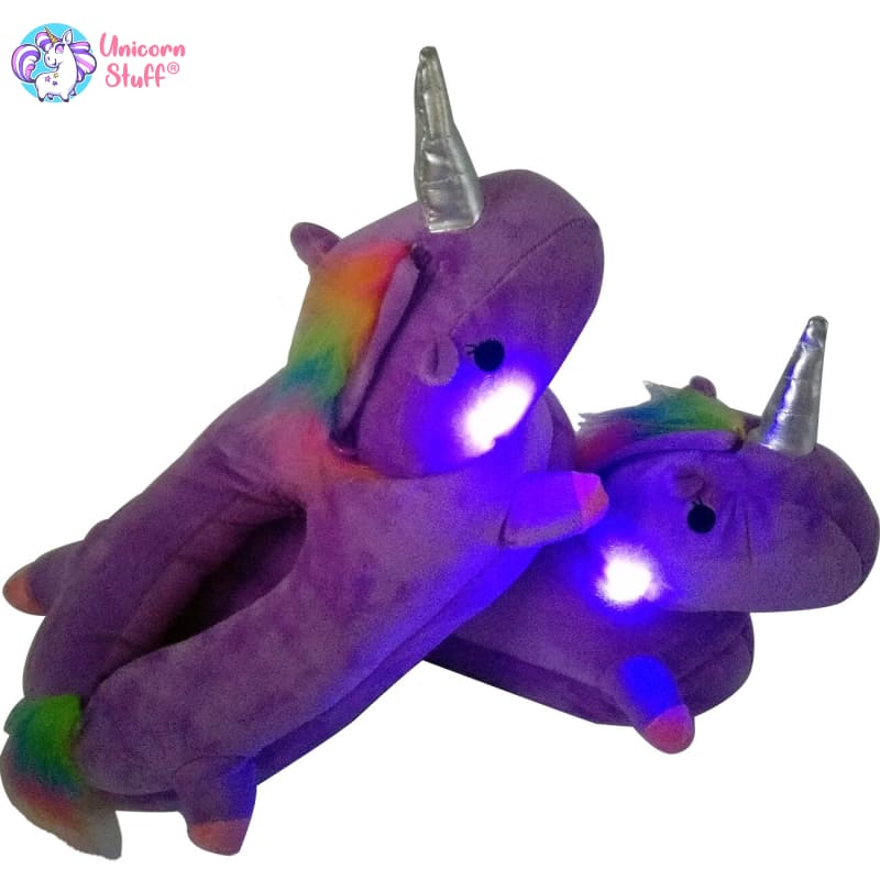 glowing unicorn slippers