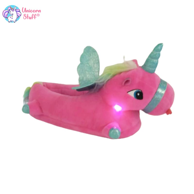 led light up unicorn slippers