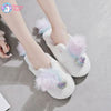 rainbow unicorn slippers