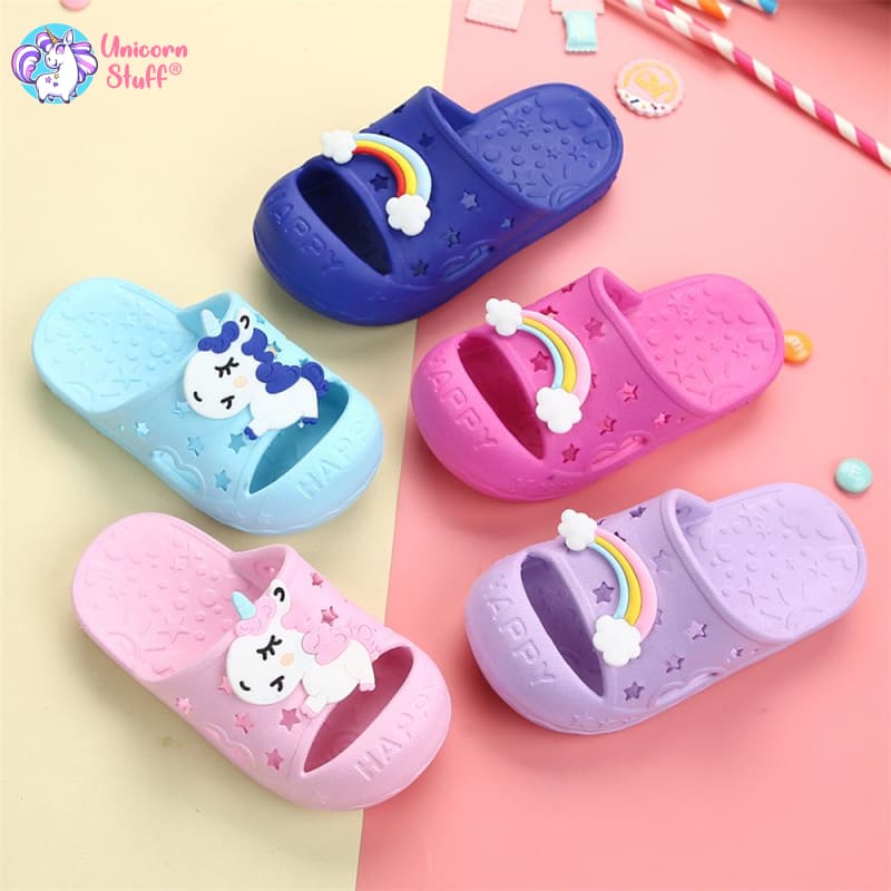 Toddler Girl Unicorn Slippers