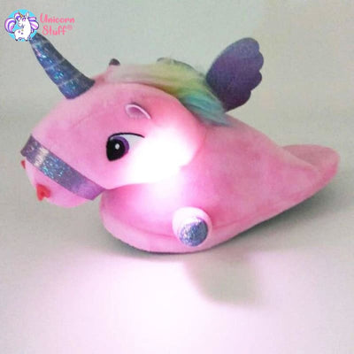 unicorn slippers with led lights
