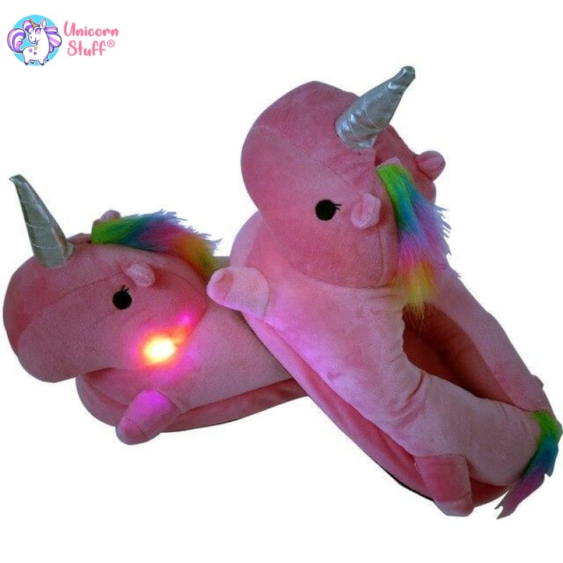 unicorn slippers with lights
